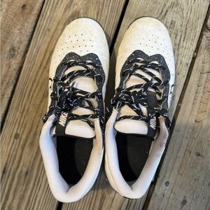 Nike Kids' Black and White Cleats